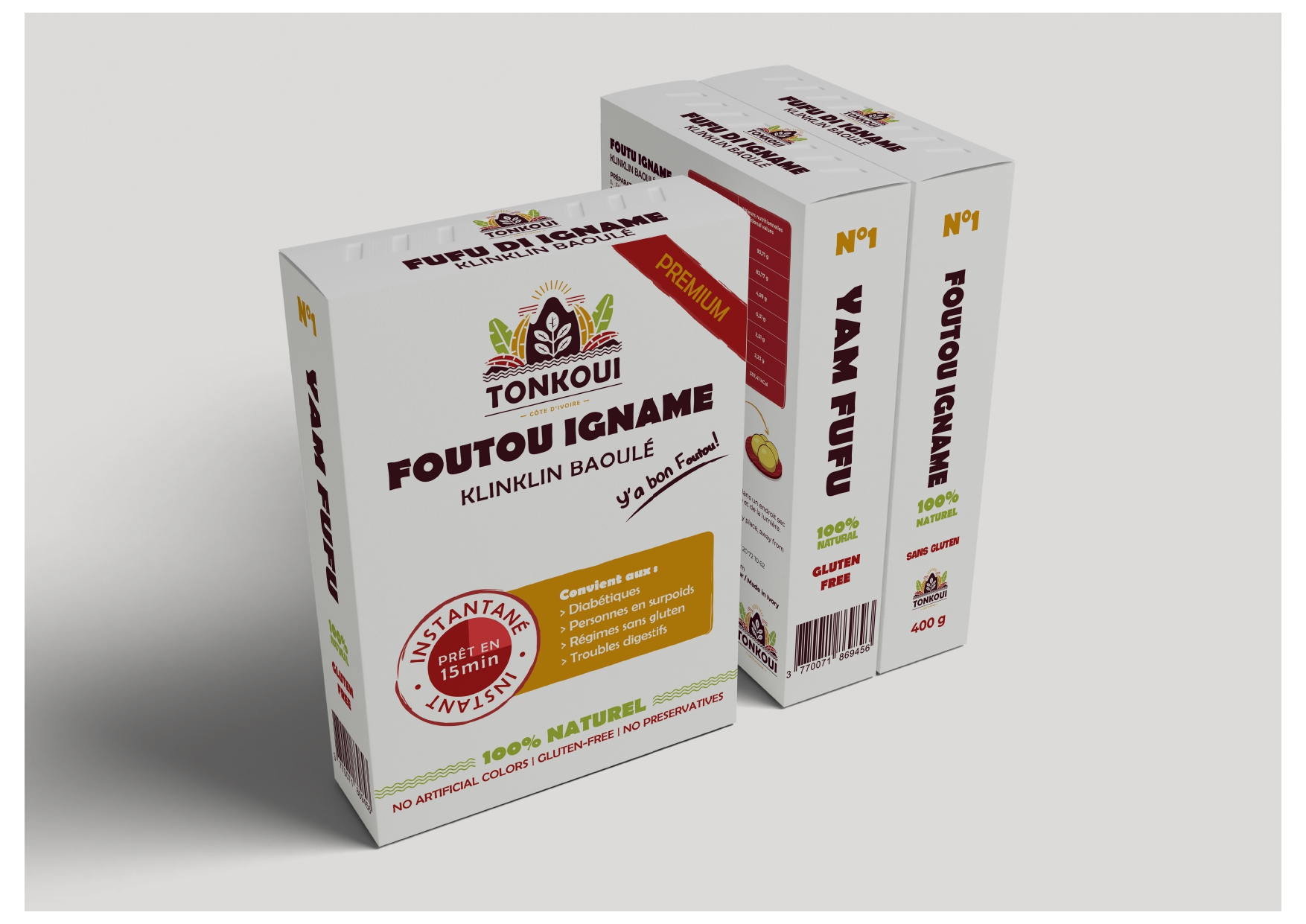 Foutou Ingname Klinklin instantané