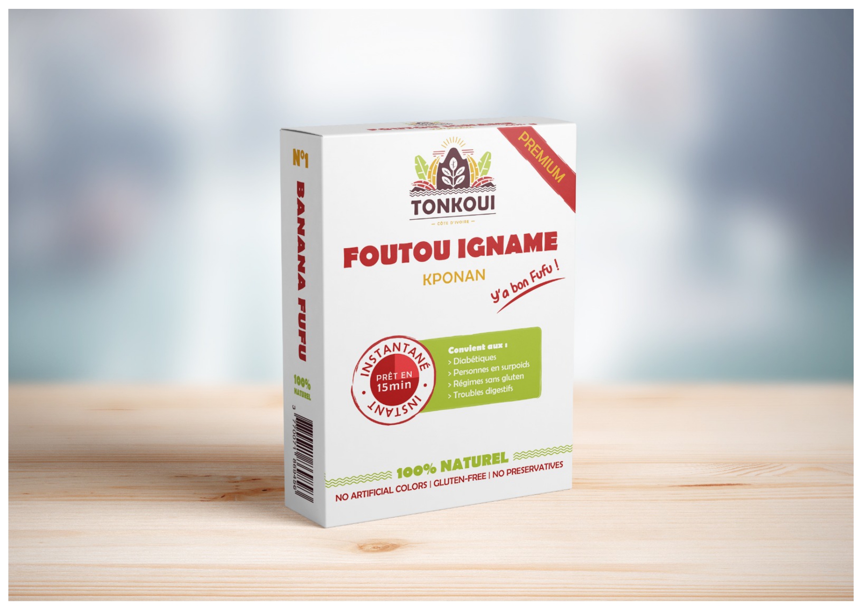 Foutou Igname kponan instantané